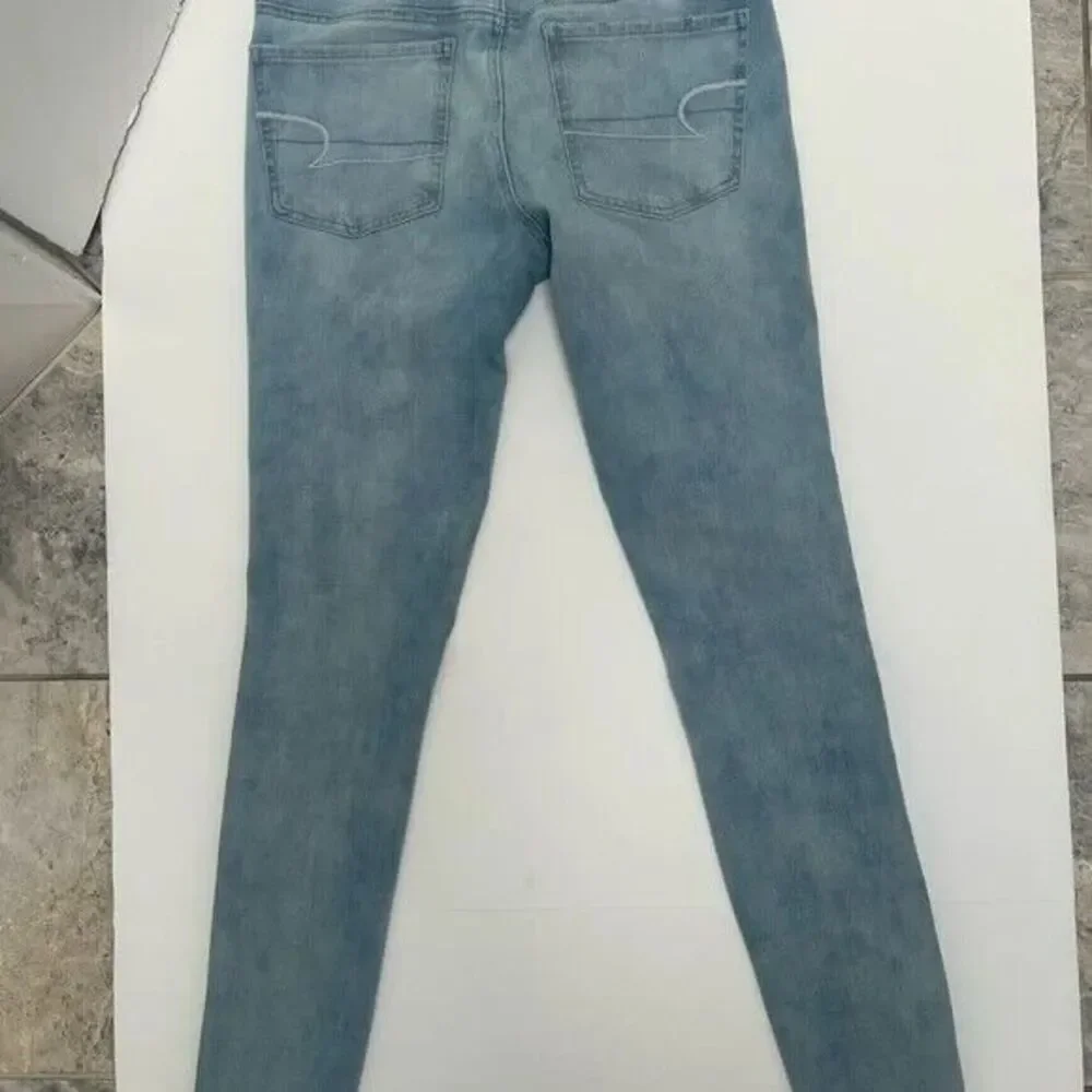 AMERICAN EAGLE SUPER SUPER Stretch x4 Jegging Jeans size 8‎ Long